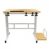 Maclean Mobilne biurko regulowane MC-124 W regulacja wysokości 67-115cm, max 50kg, blat 80x60 cm